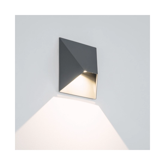 E243 OUTDOOR SCONCE 7W ALUMINIUM GRAPHITE IP54 Zambelis Lights