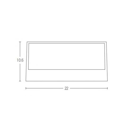 E261 LED UP DOWN WALL LIGHT 2X13.5 W ALUMINIUM 3000K DARK GREY IP65 Zambelis Lights