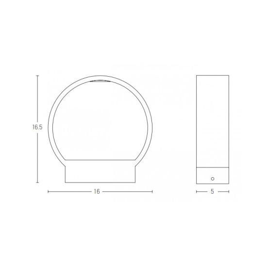E268 UP DOWN LED WALL LAMP 7W ALUMINIUM 3000K BROWN IP65 Zambelis Lights