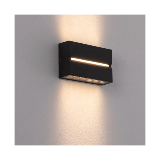 E272 OUTDOOR WALL LIGHT LED 15W 3000K ALUMINIUM GRAPHITE IP54 Zambelis Lights