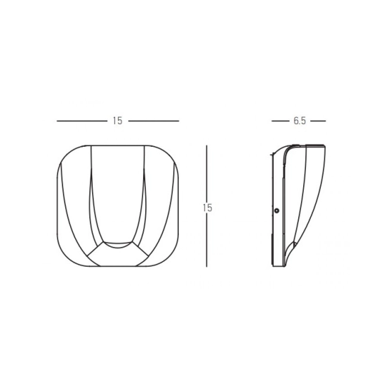 E273 OUTDOOR WALL LIGHT LED 9W 3000K ALUMINIUM GRAPHITE IP54 Zambelis Lights