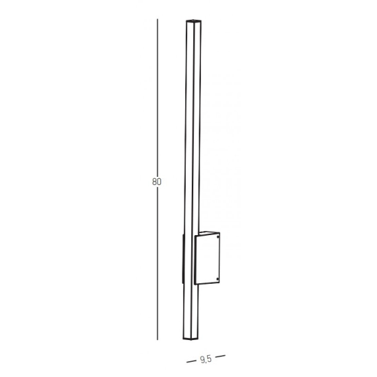 E287 OUTDOOR WALL LIGHT LED 12W 3000K ALUMINIUM GRAPHITE IP65 Zambelis Lights