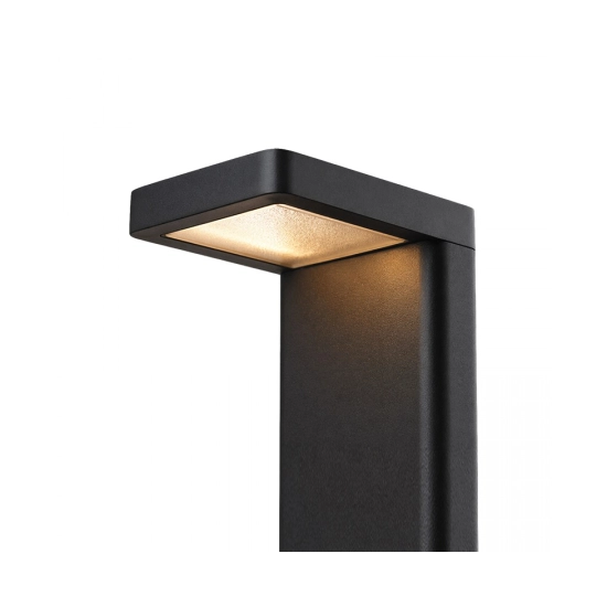 E297-27 OUTDOOR BOLLARD LED 9W 2700K ALUMINIUM SANDY BLACK Zambelis Lights