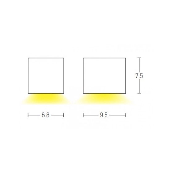 E306 OUTDOOR WALL LIGHT 1XGU10 ABS BLACK IP54 Zambelis Lights