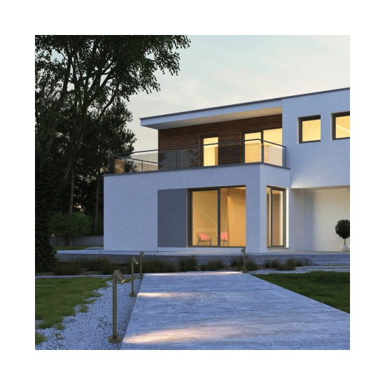 E325 OUTDOOR FLOOR LIGHT GU10 MAX 15W ALUMINIUM GRAPHITE IP54 Zambelis Lights