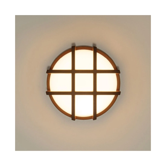E342 OUTDOOR SCONCE LIGHT LED 10W 3000K ALUMINIUM BROWN IP65 Zambelis Lights