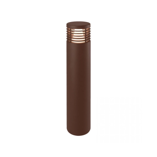 E345-27 OUTDOOR BOLLARD LED 10W 2700K ALUMINIUM BROWN Zambelis Lights