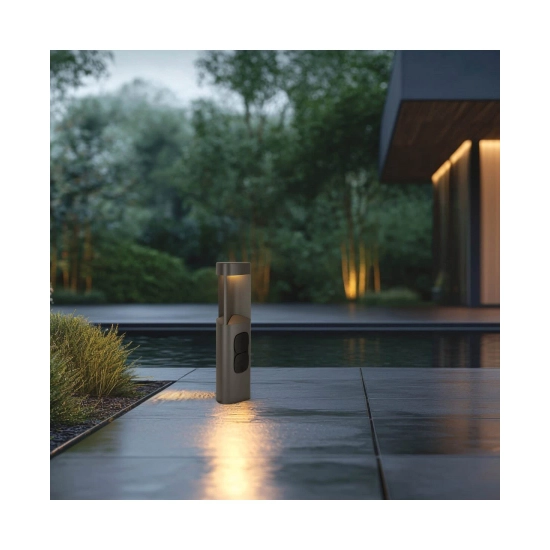 E354 OUTDOOR FLOOR LIGHT LED 7W 3000K ALUMINIUM GRAPHITE IP54 Zambelis Lights
