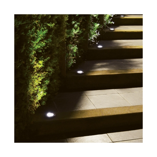 E359 OUTDOOR RECESSED LIGHT GU10 MAX 10W STAINLESS STEEL IP65 Zambelis Lights