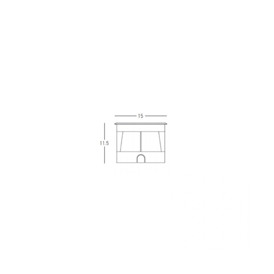 E363 OUTDOOR RECESSED LIGHT LED 7W 3000K STAINLESS STEEL IP66 Zambelis Lights