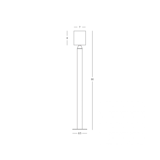 E409 OUTDOOR FLOOR LED LIGHT 8W 3000K SANDY BLACK IP65 Zambelis Lights