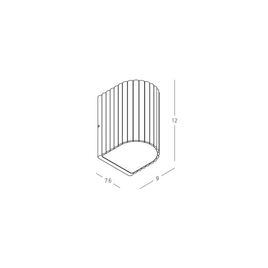 E419 OUTDOOR WALL LED LIGHT 3W 3000K GREY BEIGE ALUMINIUM IP54 Zambelis Lights