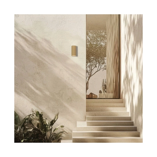 E420 OUTDOOR WALL LED UP-DOWN LIGHT 2x3W 3000K GREY BEIGE ALUMINIUM IP 54 Zambelis Lights