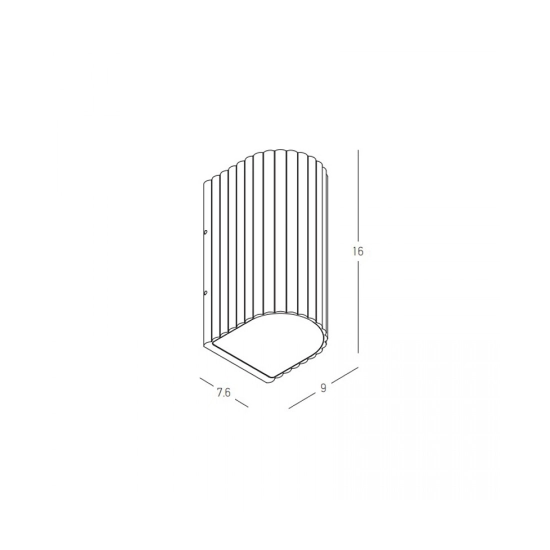E420 OUTDOOR WALL LED UP-DOWN LIGHT 2x3W 3000K GREY BEIGE ALUMINIUM IP 54 Zambelis Lights