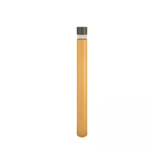 E424 OUTDOOR BOLLARD LED LIGHT 8W 3000K GRAPHITE- WOOD IP65 Zambelis Lights