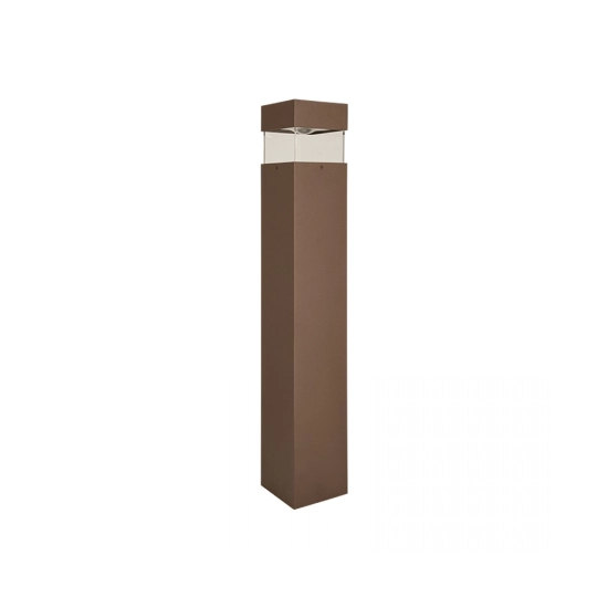 E425 OUTDOOR BOLLARD LED LIGHT 15W 3000K DARK COFFEE IP65 Zambelis Lights