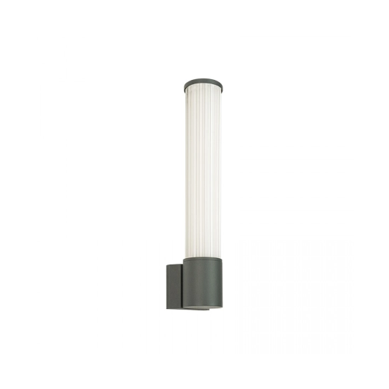 E428 OUTDOOR WALL LED LIGHT 12W 3000K GRAPHITE ALUMINIUM - GLASS - ACRYLIC IP54 Zambelis Lights