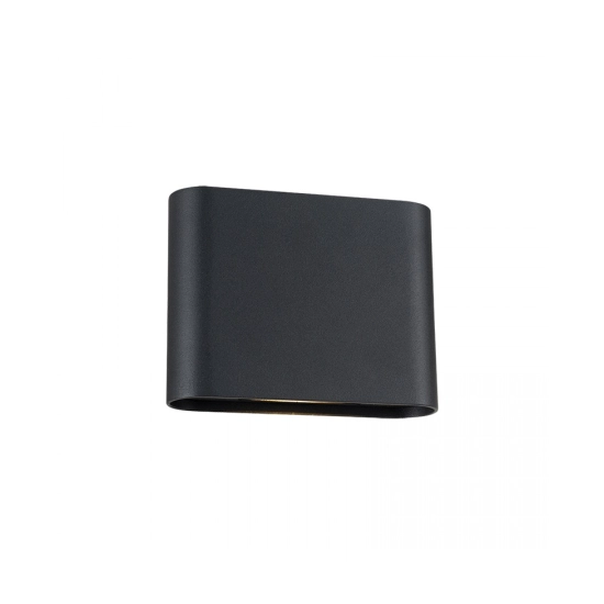 E433 OUTDOOR WALL LED UP-DOWN LIGHT 6W 3000K-4000K SANDY BLACK ALUMINIUM IP65 Zambelis Lights