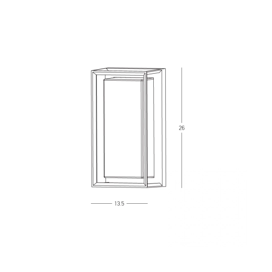 E434 OUTDOOR WALL LIGHT 1xE27 MAX 15W GRAPHITE- SMOKED DIFFUSER ALUMINIUM IP54 Zambelis Lights
