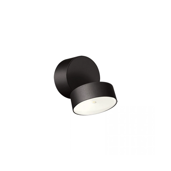 E435 OUTDOOR WALL LED LIGHT 6W 3000K MOVABLE SANDY BLACK ALUMINIUM IP65 Zambelis Lights