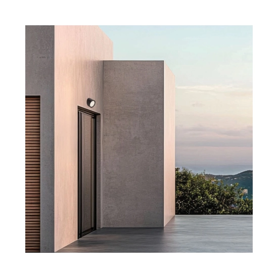 E436 OUTDOOR WALL LED LIGHT 7W 3000K BLACK ALUMINIUM IP65 Zambelis Lights