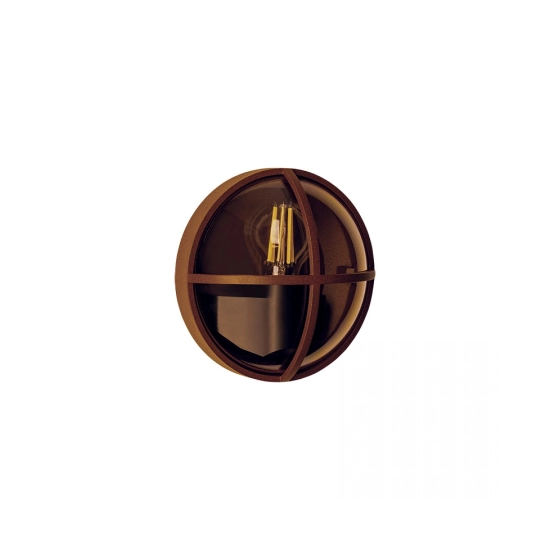 E437 OUTDOOR WALL LIGHT 1xE27 MAX 15W DARK BROWN ALUMINIUM IP65 Zambelis Lights