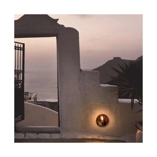 E437 OUTDOOR WALL LIGHT 1xE27 MAX 15W DARK BROWN ALUMINIUM IP65 Zambelis Lights