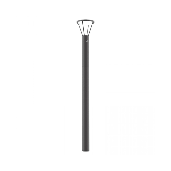 E448 OUTDOOR LAMP POST-BOLLARD LED SOLAR LIGHT 5W 3000K GRAPHITE ALUMINIUM IP54 Zambelis Lights