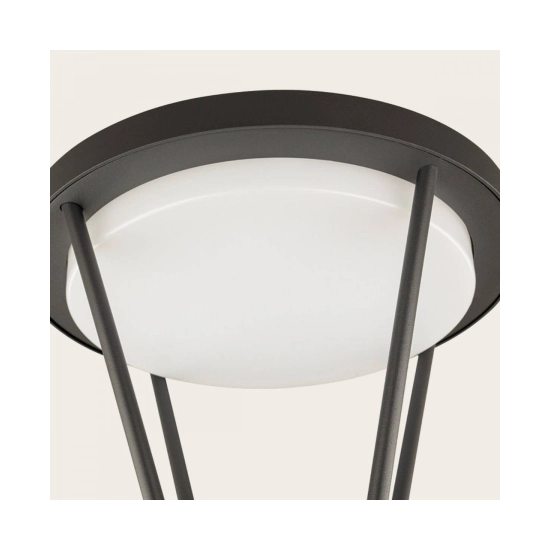 E448 OUTDOOR LAMP POST-BOLLARD LED SOLAR LIGHT 5W 3000K GRAPHITE ALUMINIUM IP54 Zambelis Lights
