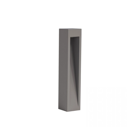 E475 OUTDOOR BOLLARD LED LIGHT 9W 3000K CONCRETE- METAL - GLASS IP65 Zambelis Lights