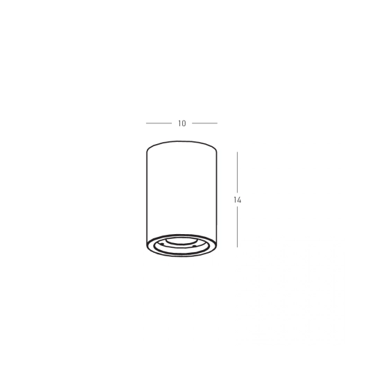 E480 OUTDOOR CEILING LIGHT 1xGU10 LED MAX 9W CONCRETE- METAL IP54 Zambelis Lights