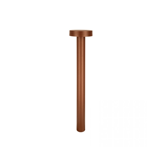 E466 OUTDOOR BOLLARD LED LIGHT 12W 2200K-4000K DARK BROWN ALUMINIUM IP65 Zambelis Lights