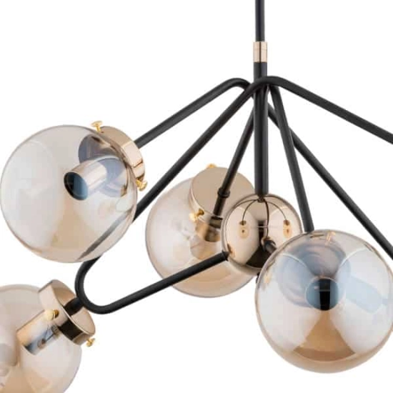 kinkiecik.pl Nowoczesna lampa sufitowa ELBA GOLD 6 PŁ 28256 ALFA