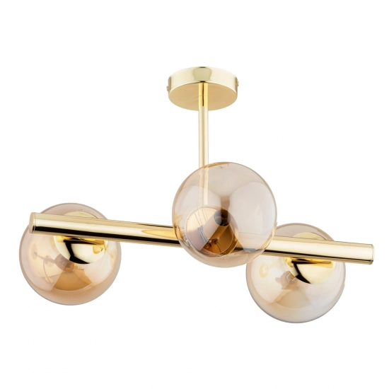 Lampa sufitowa ERAL ZŁOTA 3xE14 51cm 62324 ALFA