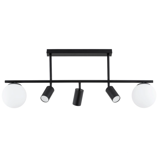 Lampa sufitowa ESKA CZARNA 3xGU10 2xE14 63336 ALFA