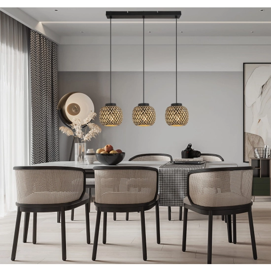 Elaine - lampa wisząca czarny mat 342203-30 REALITY