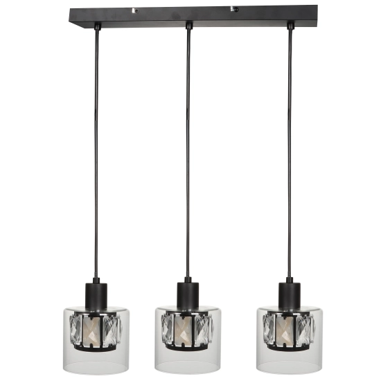 Lampa wisząca czarny Elmo 3xE14 40W 338833-02 REALITY