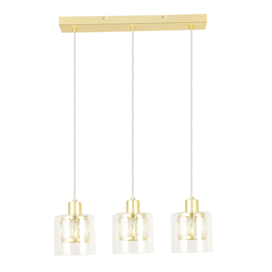 Lampa wisząca złota Elmo 3xE14 40W 338833-36 REALITY