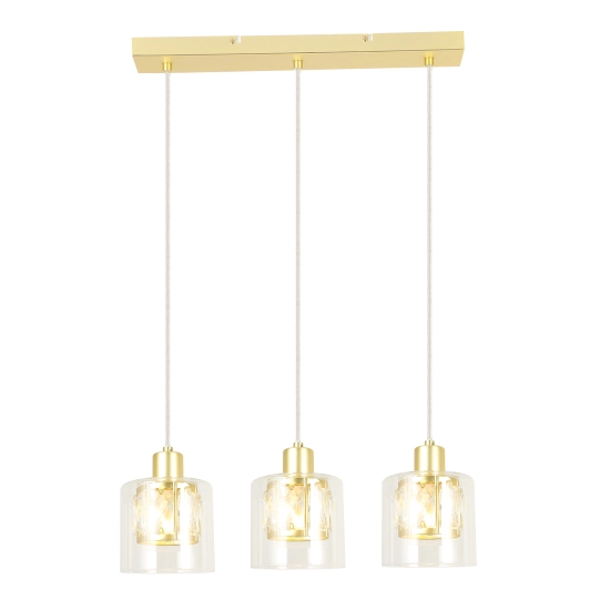 Lampa wisząca złota Elmo 3xE14 40W 338833-36 REALITY