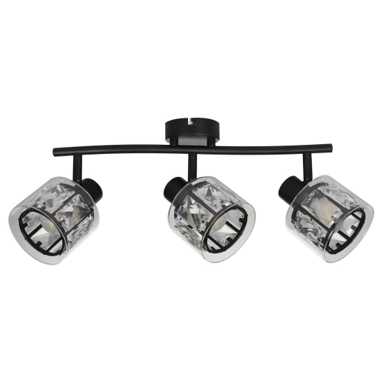 Listwa oświetleniowa czarna ELMO 3xE14 40W 838803-02 REALITY