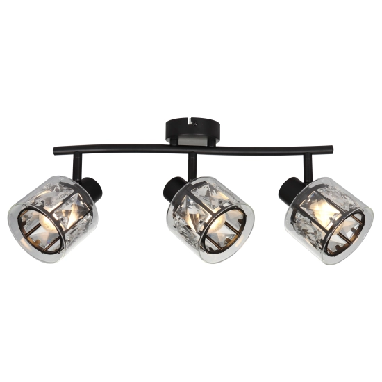Listwa oświetleniowa czarna ELMO 3xE14 40W 838803-02 REALITY