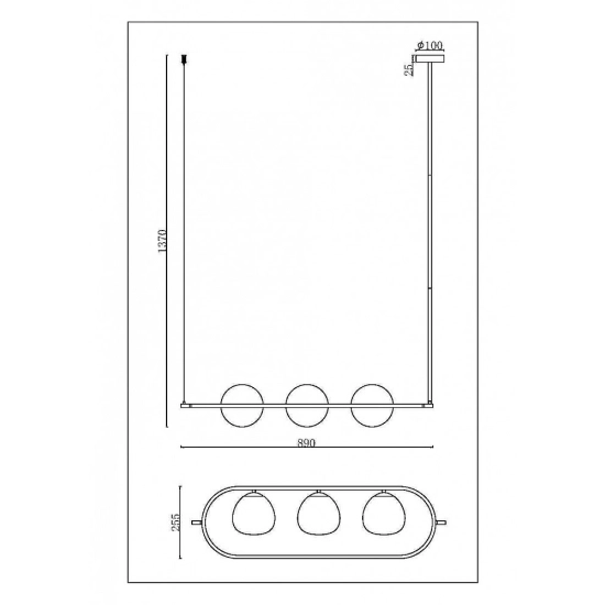 Lampa wisząca Erich MOD221PL-03BS Maytoni - zdjęcie dodatkowe 5