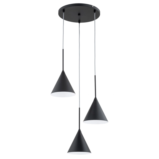 Lampa wisząca FABO CZARNA 3xE14 62550 ALFA