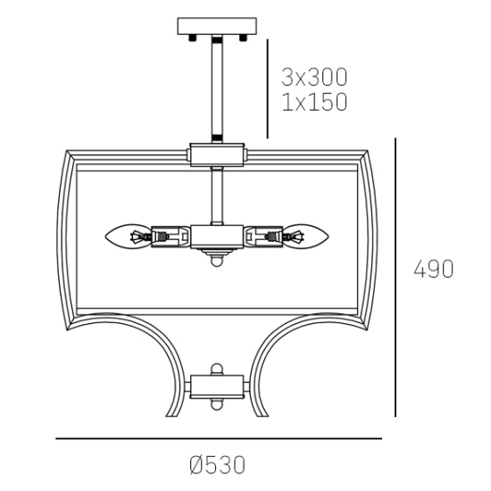 Lampa wisząca FARO P04046NI CosmoLight - zdjęcie dodatkowe 3