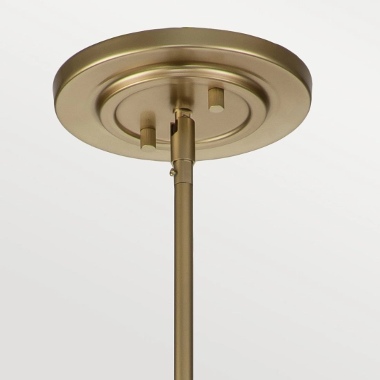 Duża lampa wisząca Fusion – 3 źródła świtała – Naturalny mosiądz FE-FUSION-P-L-PNBR Elstead Lighting