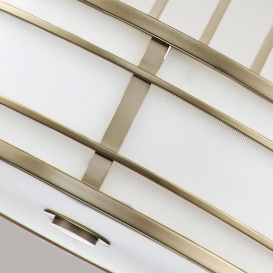 Duża lampa wisząca Fusion – 3 źródła świtała – Naturalny mosiądz FE-FUSION-P-L-PNBR Elstead Lighting