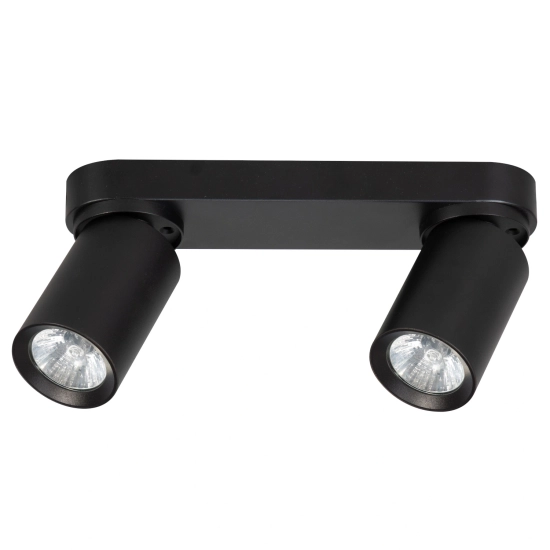 Lampa reflektor sufitowy FLEX CZARNY 2xGU10 26cm 59029 ALFA