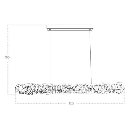 Lampa wisząca kryształowa FLORENCE AZ6187 36W/4000K AZZARDO