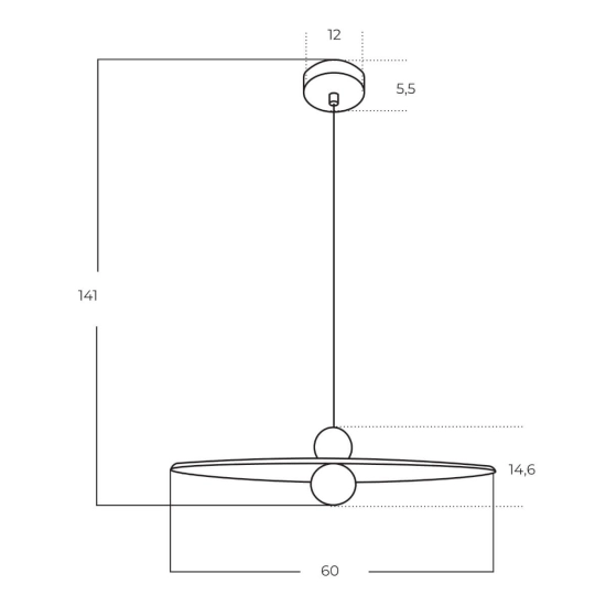Lampa filcowa FREYA AZ5906 AZZARDO