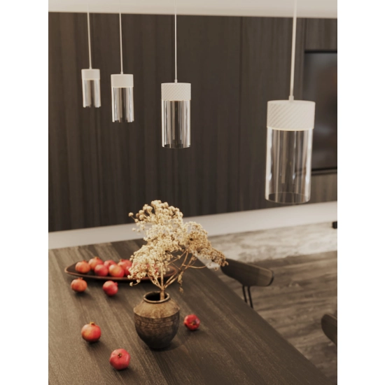 Lampa Wisząca Fusion Biała P0646 MaxLight